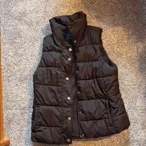 Old Navy Women's Black Quilted Vest